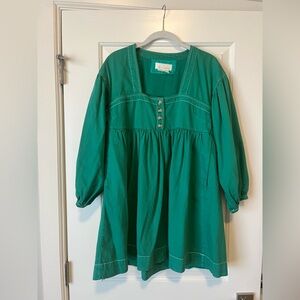 Anthropologie Green Dress